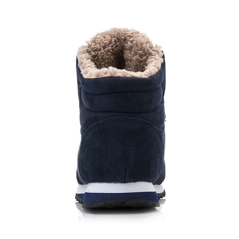 Men boots Men's Winter Shoes Fashion Snow Boots Shoes Plus Size Winter Sneakers Ankle Men Boots Black Blue Footwear