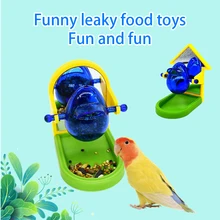 Zwierzęta domowe zabawki dla papug karmnik dla ptaków żerowanie inteligencja zabawa trening wyciek żywności rekwizyty dla klatki dla ptaków losowy kolor tanie tanio HobbyLane CN (pochodzenie) BIRDS Z tworzywa sztucznego