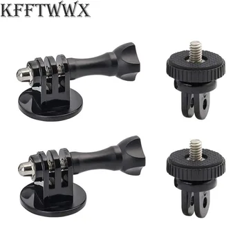 Supports d'adaptateur de trépied pour Gopro 13 12 11 10 9 8 7 6 5 4 3 2 1/4-20, adaptateur à vis pour Go Pro Hero YI 4K SJ4000 EKEN H9R DBPOWER 1