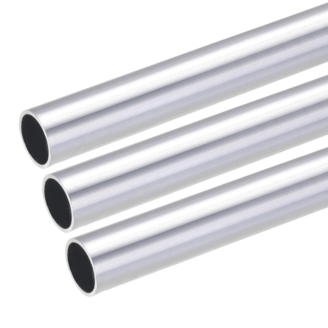 uxcell 6063 Aluminum Round Tube 300mm Length 15mm OD 8mm Inner Dia Seamless Aluminum Straight Tubing 2 Pcs 