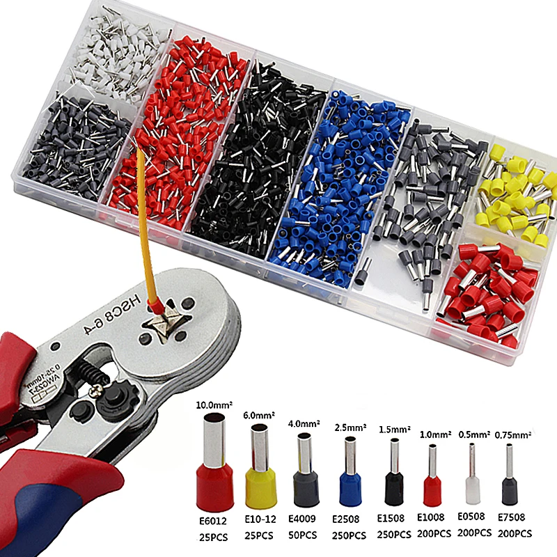 

Multitool Pliers Hand Tool Wire Crimping Pliers 1200PCS Tubular Mini Terminal Electrical Crimping Tools Pliers Self-adjusting