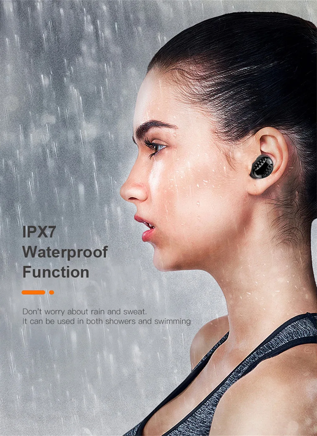 Мини Bluetooth 5,0 TWS спортивная водонепроницаемая IPX7 гарнитура беспроводные наушники спортивные наушники Игровые наушники Саундбар