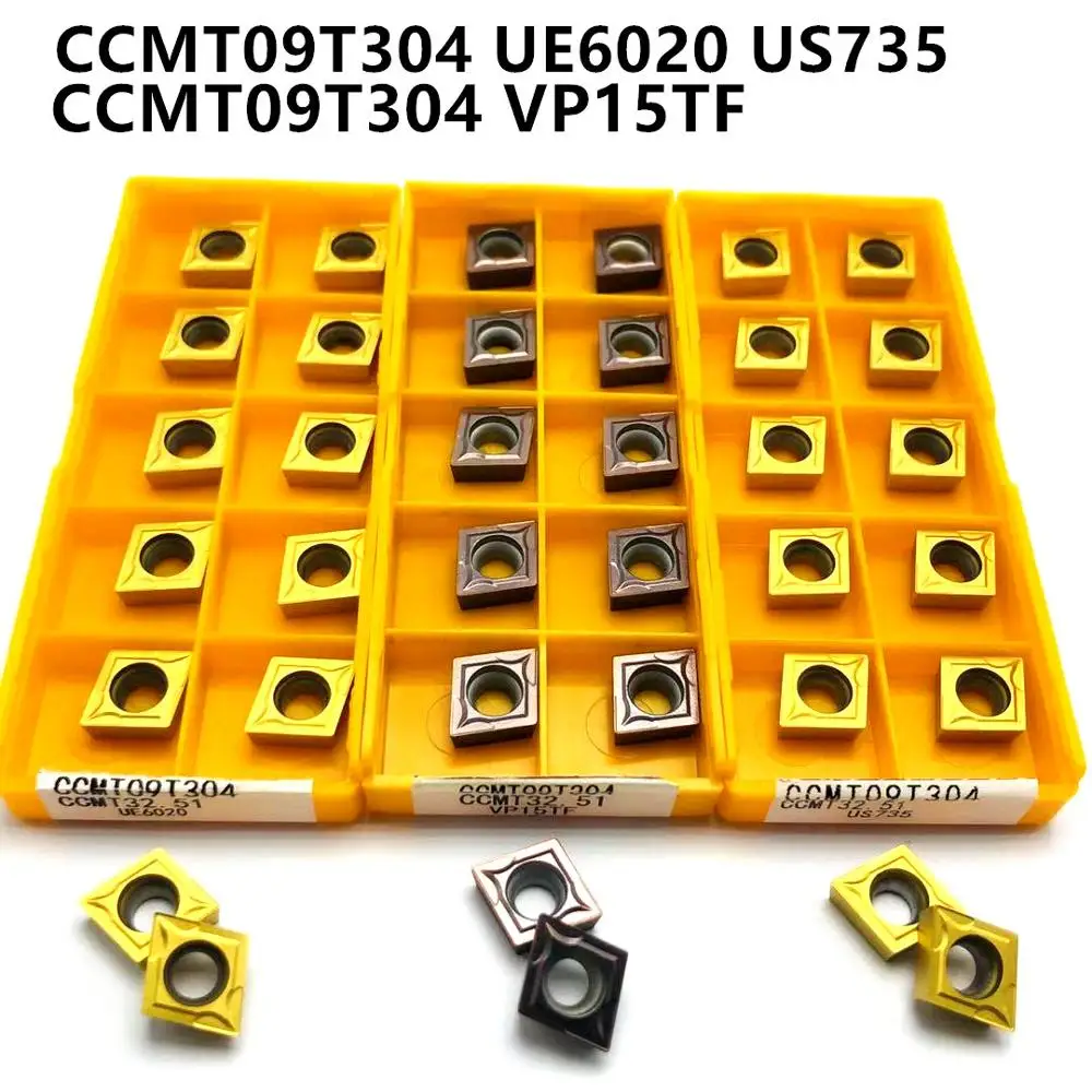 

High quality carbide insert CCMT09T304/308 VP15TF UE6020 US735 new CNC machine tools milling tool lathe cutting tool car blade