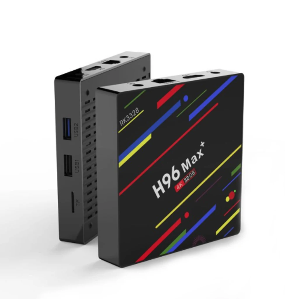 H96 Max+ MaX Plus Smart tv Box RK3328 четырехъядерный 64 бит Mali-450 GPU 4G/64G Android 9,0 2,4G/5,0 GHz Wifi телеприставка семейный ТВ