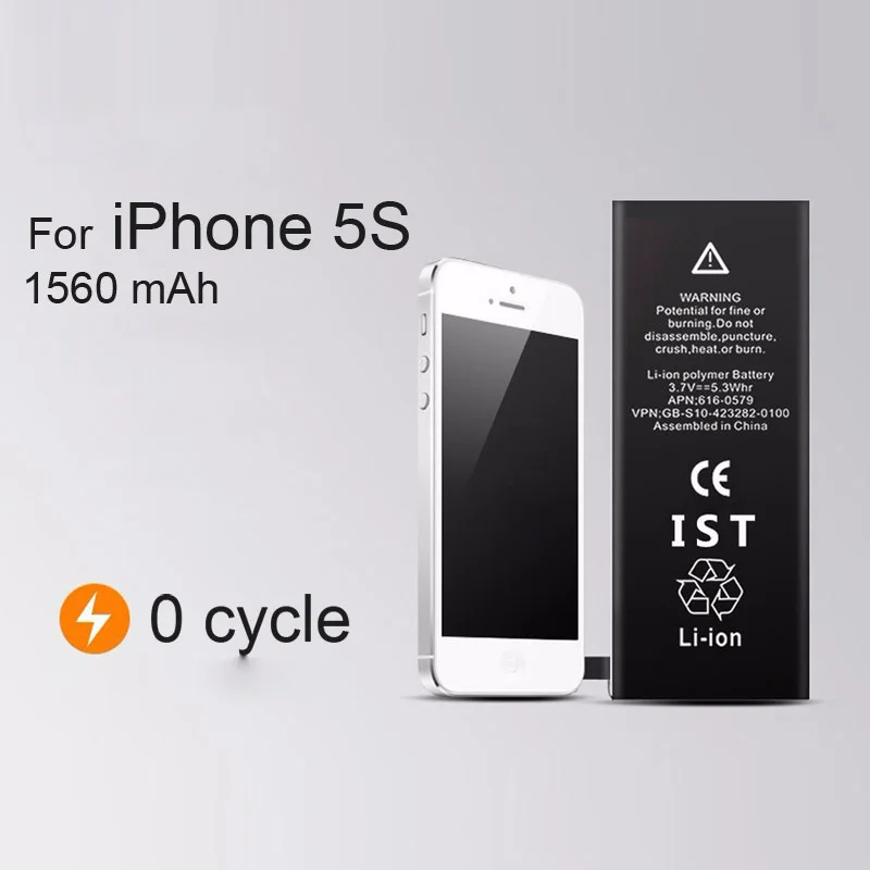 Бренд IST телефон батарея для iphone 5S реальная емкость 1560 мАч с машинными инструментами комплект мобильных батарей