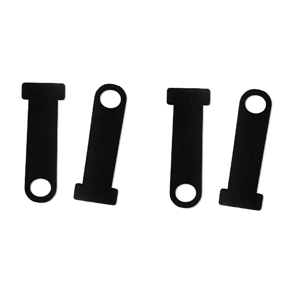 4pcs Open Face Helmet Lock Extension Stainless Steel Fastener for Motorcycle Scooter Biker Rider - Black