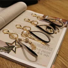 Креативные жемчужные кисточки пятиконечная звезда подарок кулон корейский стиль алмазный шар автомобильный брелок Изысканная женская сумка подвесной Декор