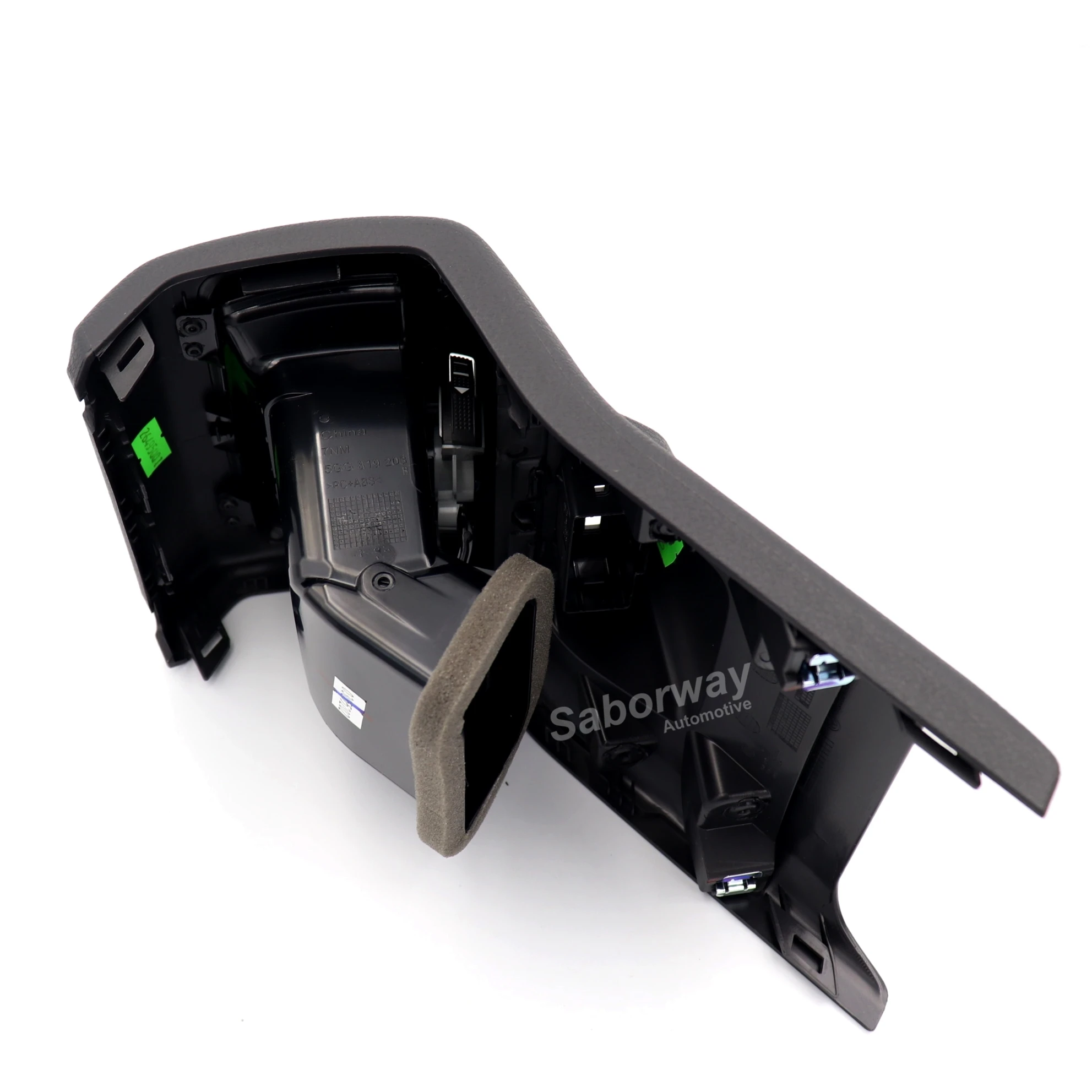Saborway Rear Air Outlet Vent Trim Frame Assembly Center Armrest With USB For Golf 7 MK7 2013- 5GG 864 298B 82V