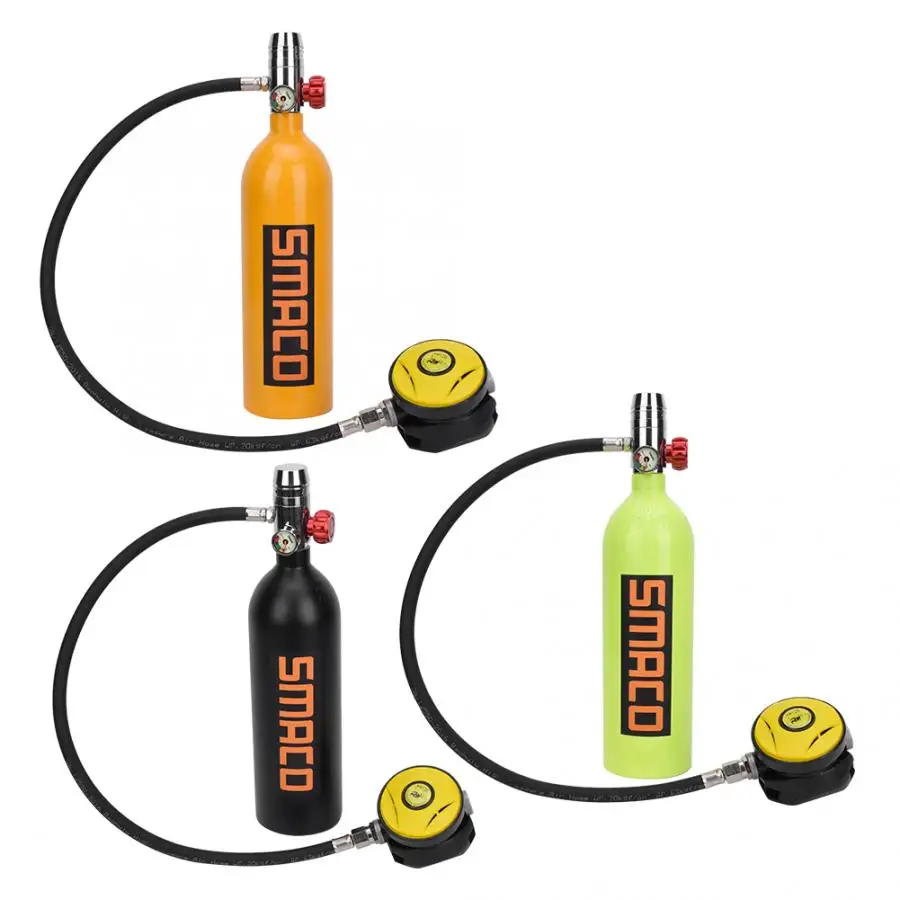 S400 Scuba Diving 1L Oxygen Cylinder Valve Set Mini Oxygen Tank Set