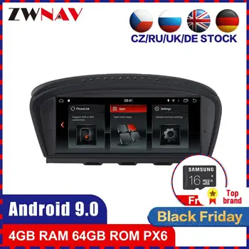 

PX6 4G+64G Android 9.0 Car multimedia Player for BMW 5seris E60 E61 E63 2008 2009 2010 car Radio Audio stereo gps navi head unit