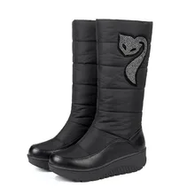 Г. Зимние ботинки женские ботинки из хлопка водонепроницаемая теплая Студенческая хлопковая обувь с толстой подошвой HX-45 на толстой подошве