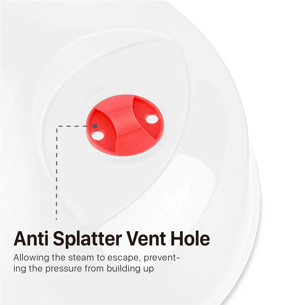 Большая крышка от разбрызгивания СВЧ крышка с паровые вентиляционные отверстия свежая-держа универсальная пластина чаша крышка Штабелируемый уплотнительный диск крышка e2
