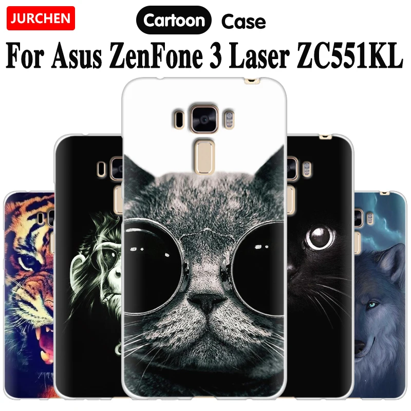 Мягкий чехол JURCHEN из ТПУ для ASUS Zenfone 3 Laser ZC551KL силиконовый с прозрачными краями