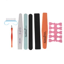 8 шт./компл. пилка для дизайна ногтей блок педикюрные скрабы палка полировка маникюра шлифовальный носок сепаратор удаление ороговевшей кожи набор инструментов для ухода