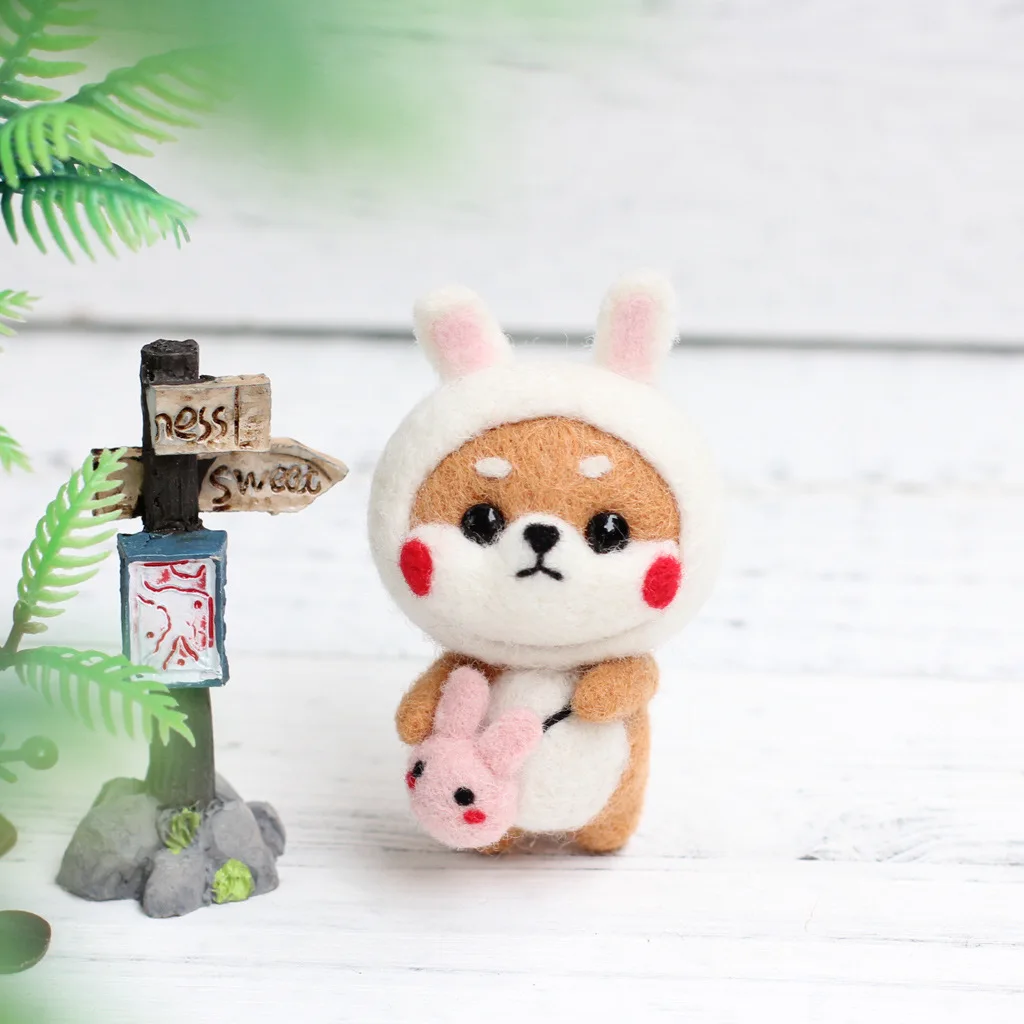 Войлок сделай сам шерстяная Войлочная игрушка кукла войлочная упаковка