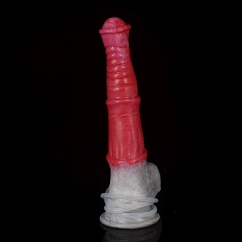 FAAK Horse Dildo Multi Color Ejaculation Animal Penis With Suction Cup Female Masturbator Syringe Squirting AnalSex Toys Shop 5