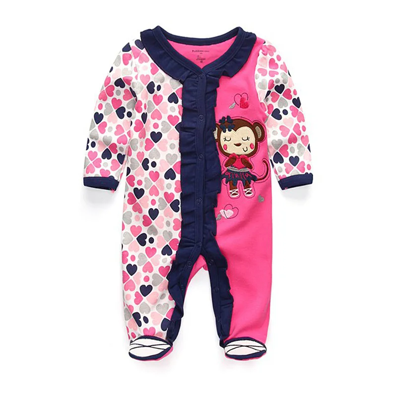 Baby Clothes Newborn Boy Girl Foot Rompers Cotton Star Pattern Baby Clothing Infant Toddler Costumes Ropa De Bebe