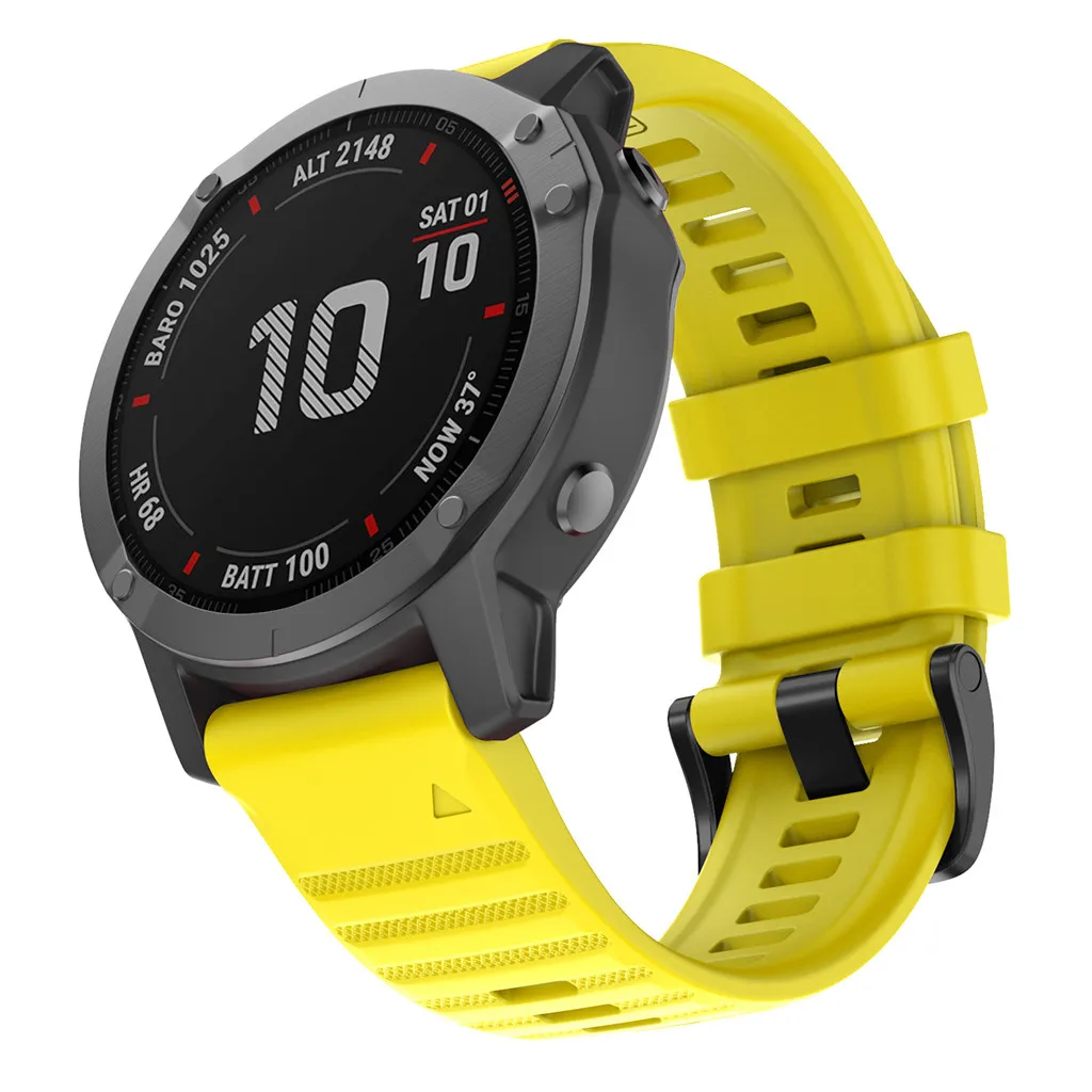 Ремешок для часов QuickFit 22 мм 26 мм для Garmin Fenix 6 6X Pro/5 5X Plus 3 3HR силиконовый ремешок Fenix6 Fenix5 часы Easyfit