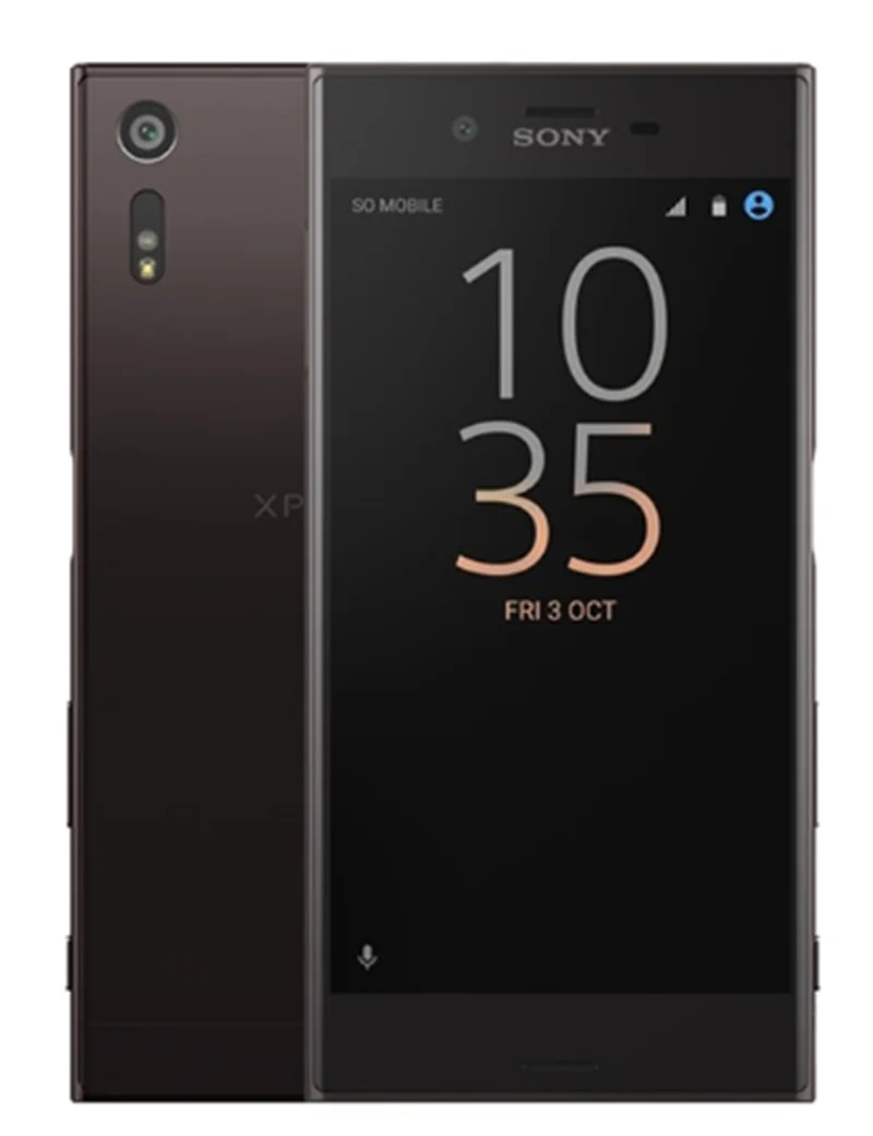 Разблокированный мобильный телефон sony Xperia XZ F8331 с одной sim-картой, 3 Гб ОЗУ, 32 Гб ПЗУ, 4G LTE, четырехъядерный, 5,2 дюймов, отпечаток пальца