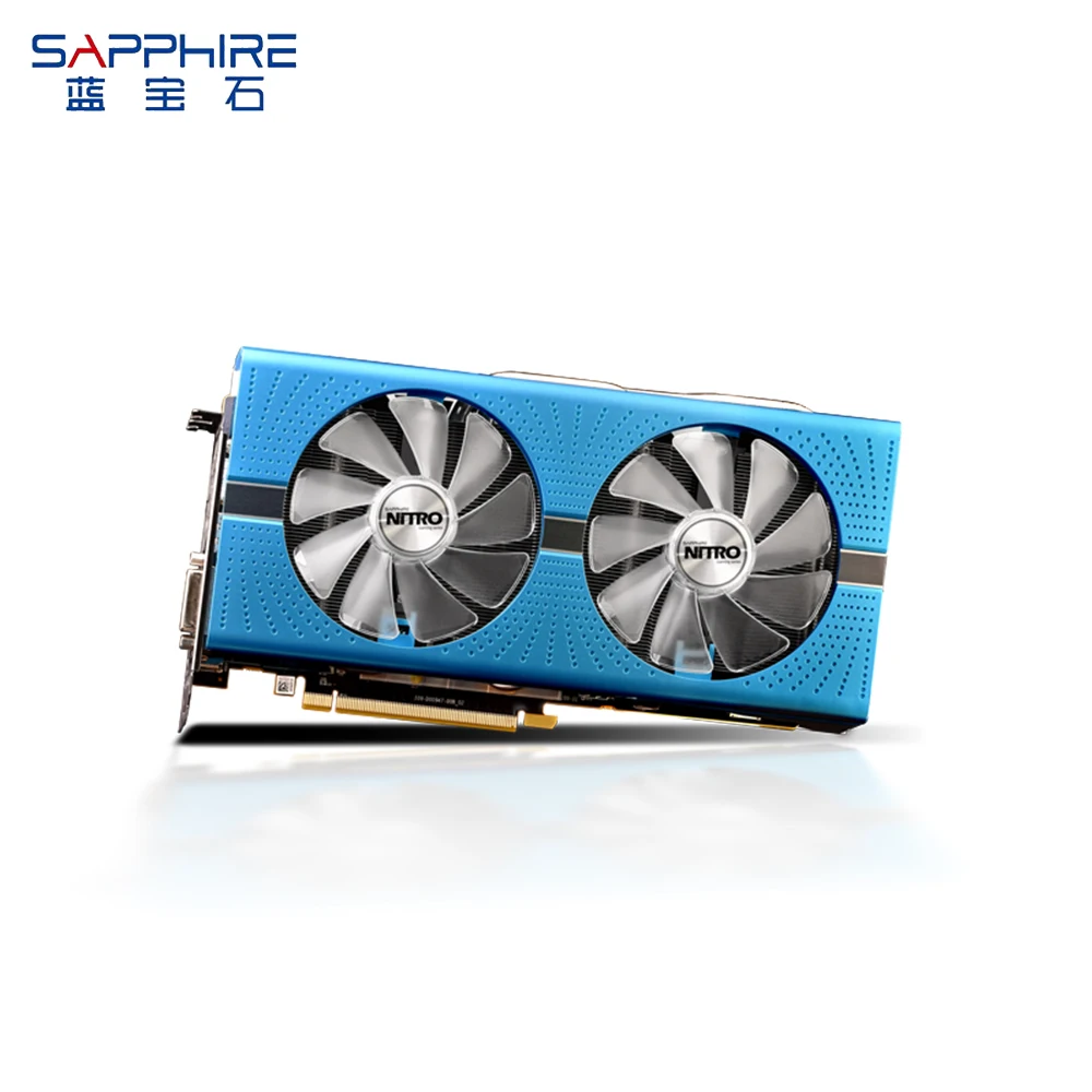 Видеокарта SAPPHIRE AMD NITRO+ RX580 8GB GDDR5 256bit, игровая видеокарта RX580, настольный ПК для игр, используемые карты Deaktop