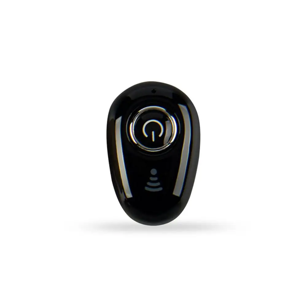 Мини Bluetooth стильные наушники с микрофоном, беспроводная гарнитура, музыкальные наушники Bluetooth V4.1 с шумоподавлением для Iphone, Xiaomi, samsung - Цвет: black