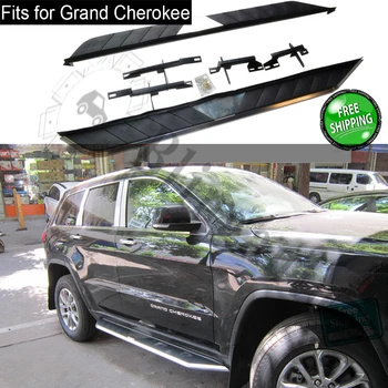 

Fits for Jeep Grand Cherokee 2011-2020 2Pcs left right running board side steps nerf bar car pedal side stairs