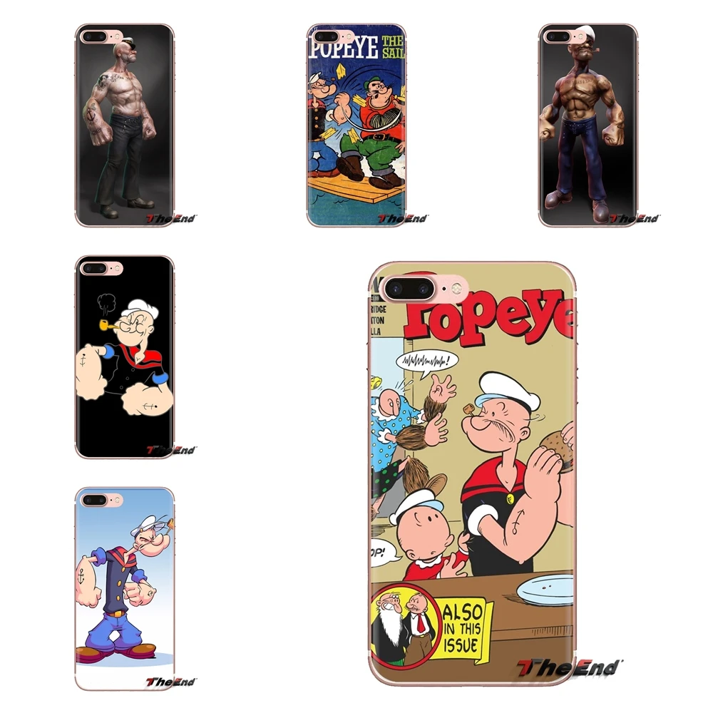 Popeye Sailor Man обои для sony Xperia Z Z1 Z2 Z3 Z5 compact M2 M4 M5 C4 E3 T3 XA huawei mate 7 8 Y3II мягкий чехол |