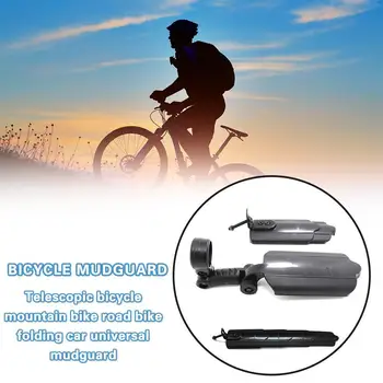 

Retractable Folding Bike Bicycle Fender Mudguards Scalable Bike Fenders Front mudguard Bicycle D8T4