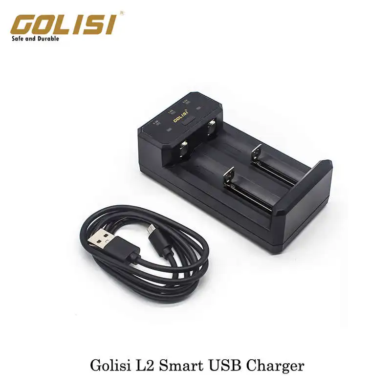 FFYY-GOLISI L2 2.0A интеллигентая(ый) USB Батарея Зарядка для батарей Li-Ion(литий-ионных) 18650/20700/21700/26650/18500 AA AAA Перезаряжаемые Батарея