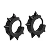 New Arrival Stud Ear Stud Fashion 316L Statinless Steel Fancy Jewelry Wide 4mm  Hoop Earring Punk Hip Hop 3