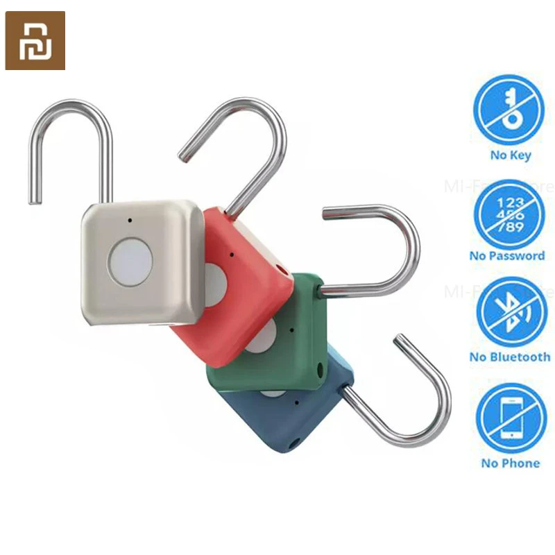 Youpin USB Перезаряжаемый умный БЕСКЛЮЧЕВОЙ электронный замок с отпечатком пальца