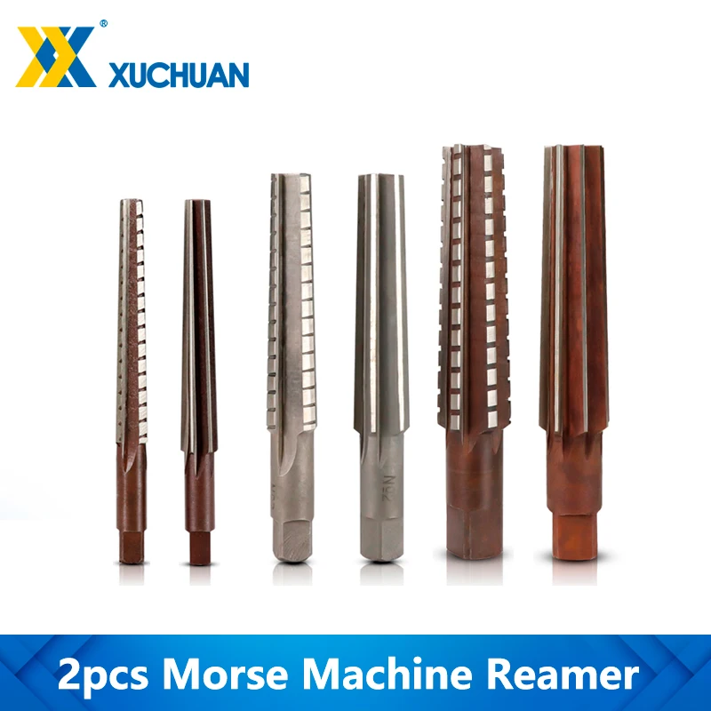 Morse Machine Reamer 2pc Set Hand Reamers MT0/MT1/MT2/MT3/MT4 For Milling Finishing Cutter Tool Taper | Инструменты