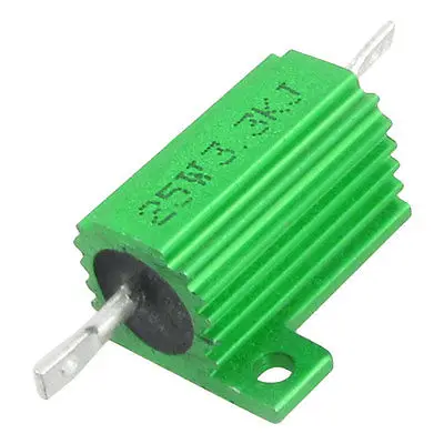 Зеленый 25W ватт 3,3 K Ом 5% Алюминиевый резистор