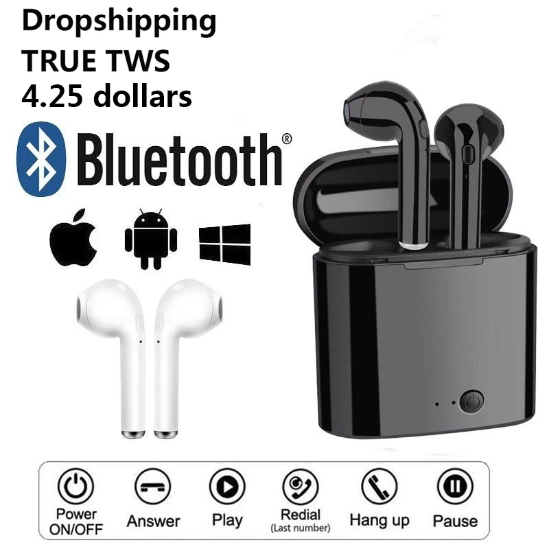 I7s Tws беспроводные наушники бас стерео Bluetooth дропшиппинг наушник шумоподавление