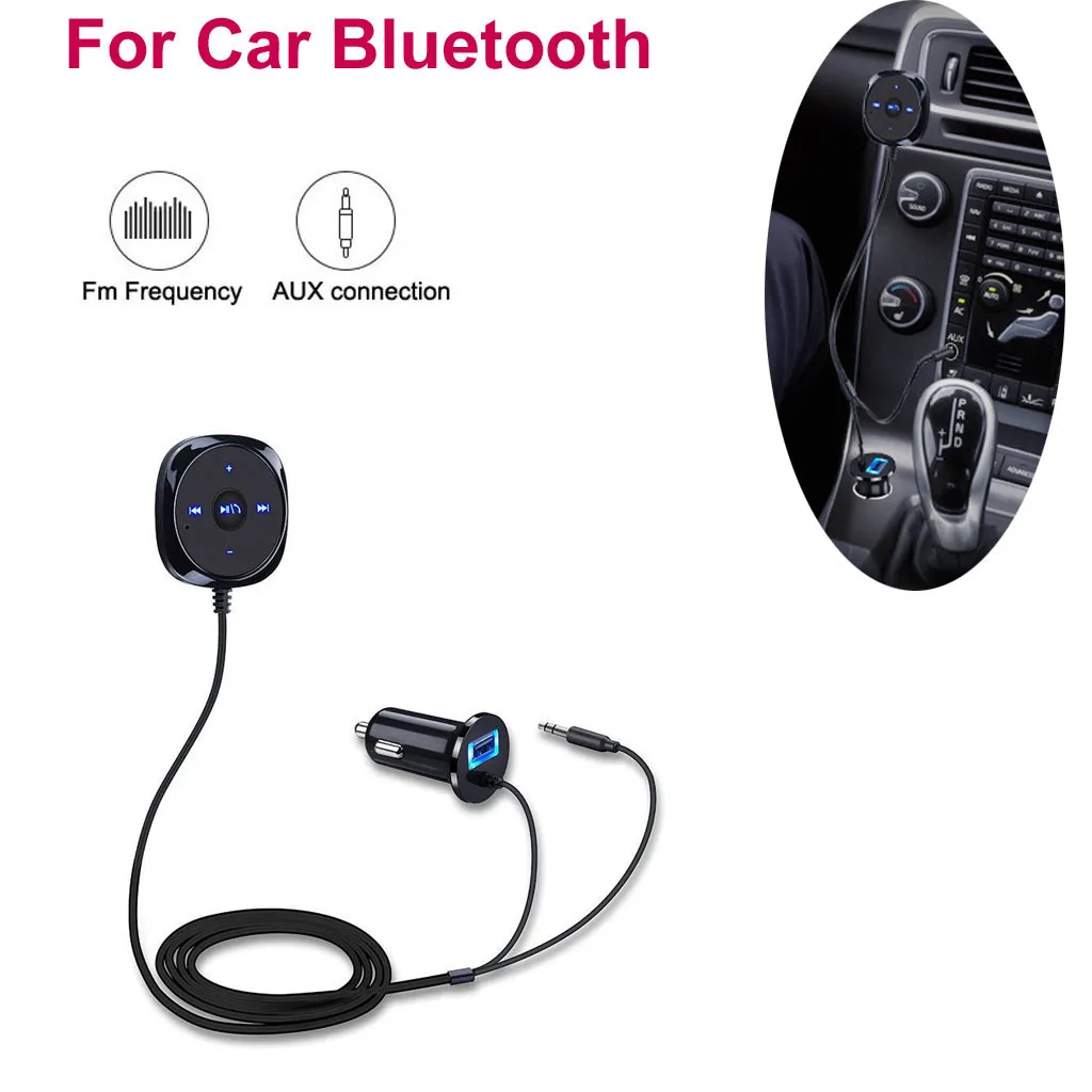 Автомобильный fm-передатчик для Bluetooth 3,0 Handsfree AUX MP3 плеер Радио адаптер зарядное устройство аудио приемник автомобильные аксессуары# Ger