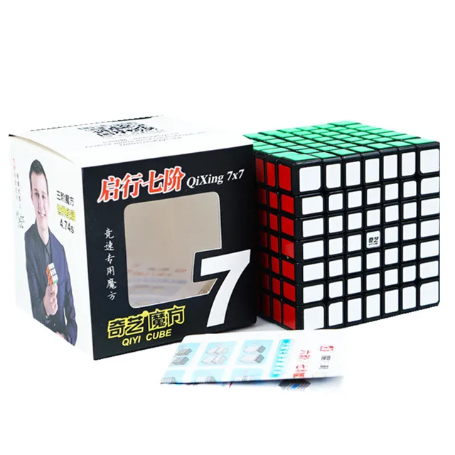 QIYI Speed Magic Cube 3x3x3 4x4x4 5x5x5 Puzzle Black Stickers Magic Cube Education Learnning Cubo Magico Toys For Children Kids 3
