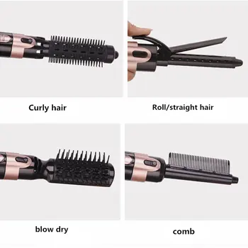 

Hair Dryer Machine Comb Auto-rotating Brush Hair Curler Roller Curling Iron Wand Styling Tools Multifunction 4 in 1 Electric ABS
