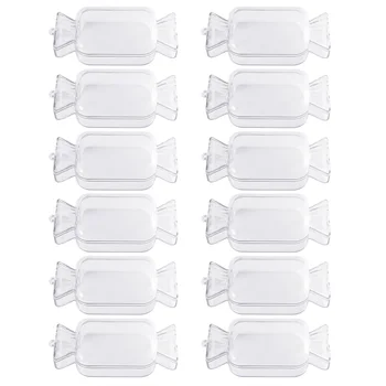 

12pcs Transparent Candy Holder Creative Gift Container Candy Box for Christmas