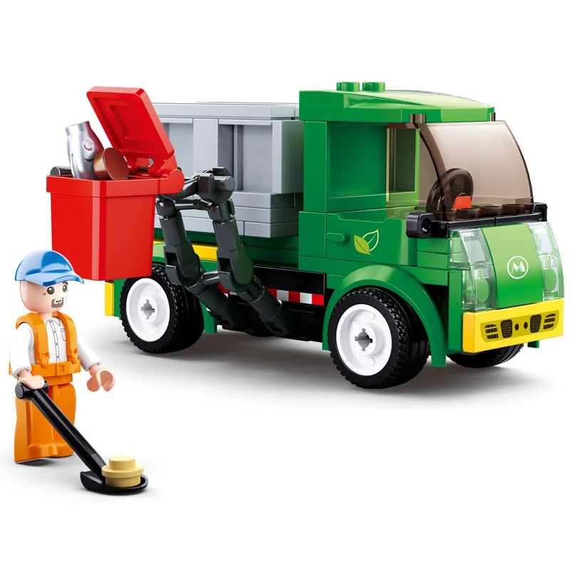B0781B No retail box Enlighten строительный блок город автомобили вилочный погрузчик 115 шт. развивающие Кирпичи Игрушка мальчик подарок-без коробки - Цвет: B0781B No retail box