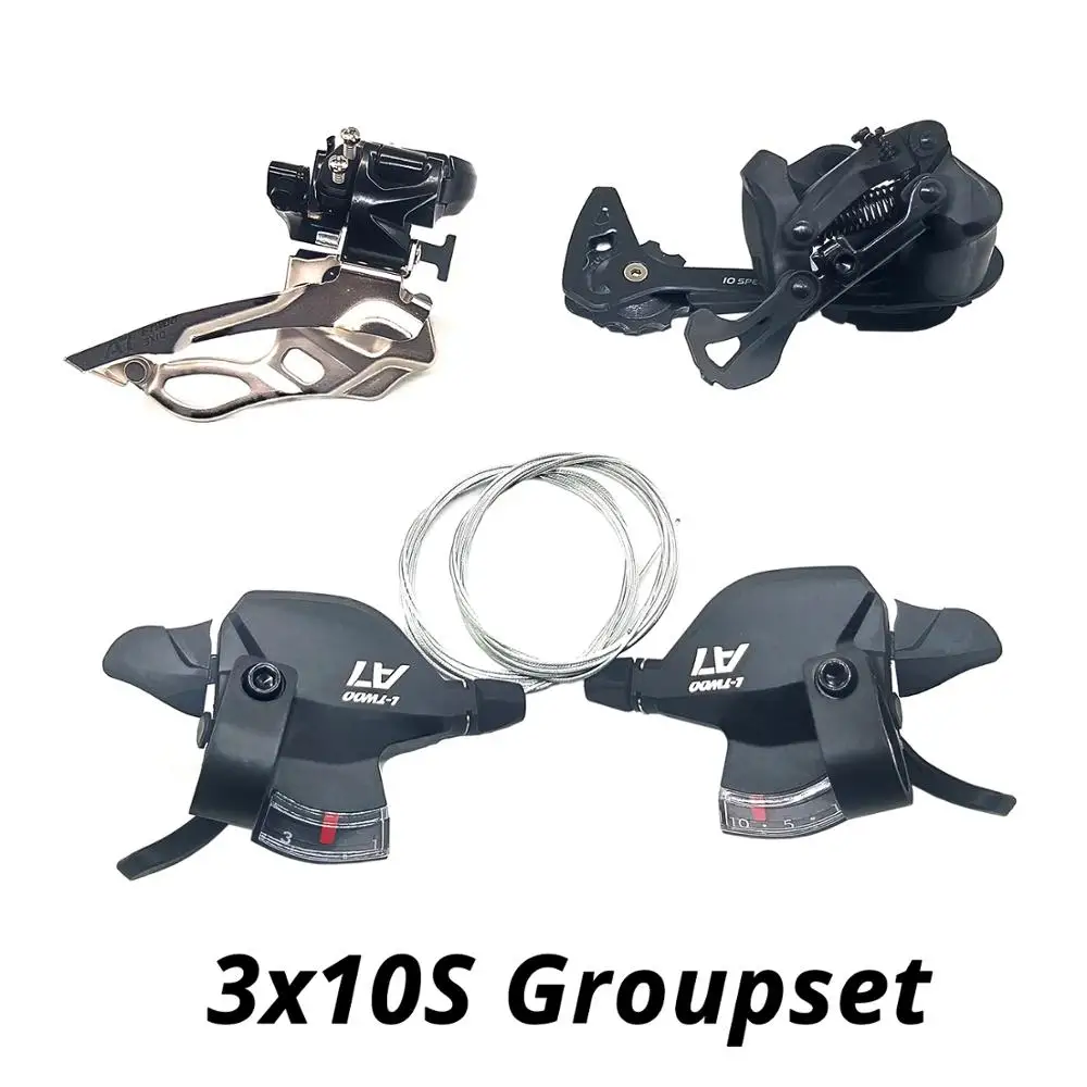 3x10s Groupset LTWOO A7 3X10 30 Speed Derailleurs Groupset 10s Shifter Lever Front Derailleur 10 Speed Rear switchs - Цвет: 3x10s Groupset