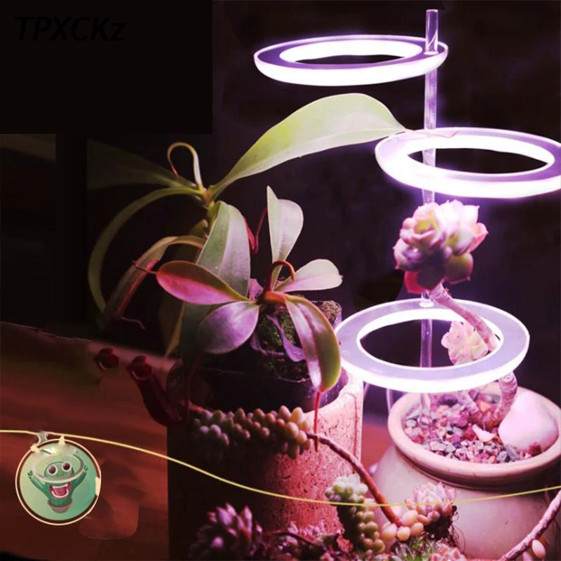 LED Grow Light Full Spectrum Phyto Lamp USB Phytolamp 5V Angel Ring Indoor | Освещение