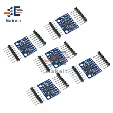 5 шт. GY-521 GY521 MPU-6050 MPU6050 3 оси аналоговый гироскоп Сенсор акселерометр совместимый модуль IIC I2C Интерфейс для Arduino