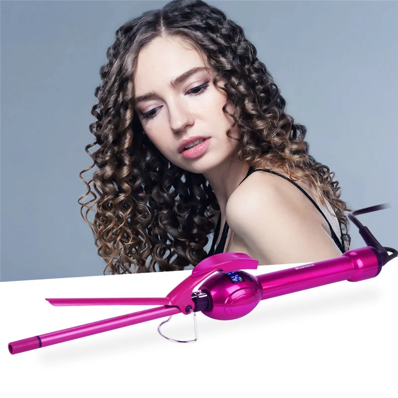 black girl curling iron