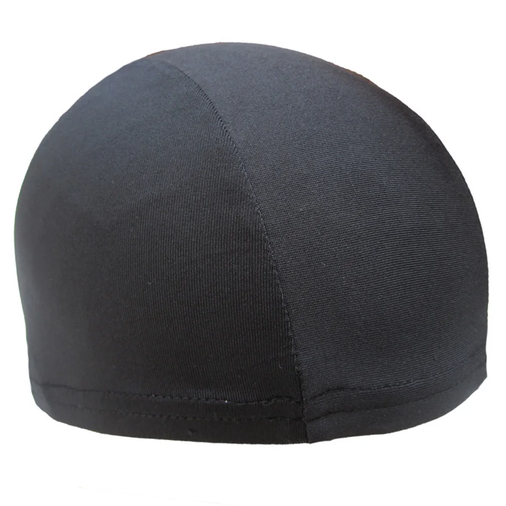 Для шлема мотоциклетный велосипедный шлем Внутренняя крышка Coolmax шапка быстросохнущая дышащая шляпа жокейская шапочка под шлем шапочка - Цвет: Black