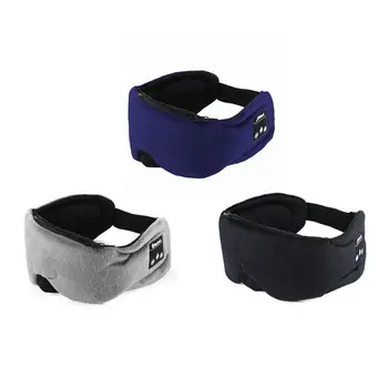 

Wireless Bluetooth Headphones Sleep Eye Mask Upgrade Sleeping Travel Music Built-in Speakers Microphone for Phones iPad Tablets