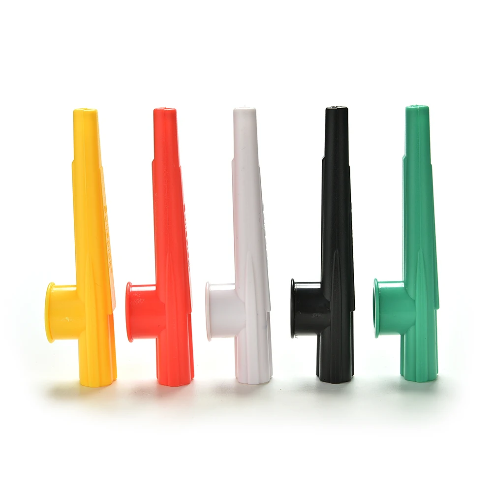 5 Mixed Color Plastic Kazoo Wind Instrument Kazoo Instrument Gift Instrument for Kids Party Supplies Cheerleading Whistle brass outdoor survival whistle equipment army fan supplies retro referee brass whistle pure brass survival edc whistle