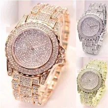 Роскошные женские часы, женские часы с кристаллами, полностью стальные женские часы, женские наручные часы, подарок, Relogio Feminino