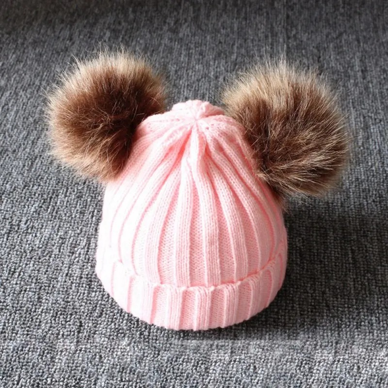 H3 Вязаная Детская шапка для девочек и мальчиков, зимний теплый комплект детских аксессуаров, Шапка-бини s+ шарфы, детская шапка, комплект из 2 предметов - Цвет: H3