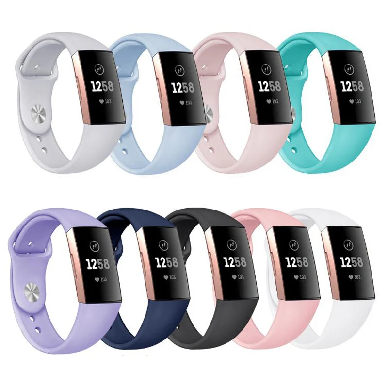 

New Sport Bands for Fitbit Charge 3 Band TPU Smart Watch Strap Small Large Accessories Wristband For Fitbit Charge3 smartwatch