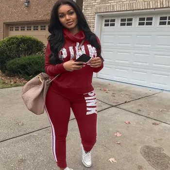 

Autumn Sportswear Hot Fashion Personality Letter Printing Casual Plus Size Suit Army Green Sportswear Two-piece Suit S-3XL